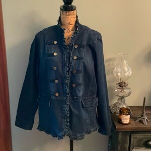 Peck & Peck jean jacket size XL.